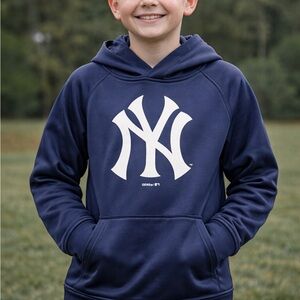 Genuine Merchandise Navy Hoodie with White NY Logo